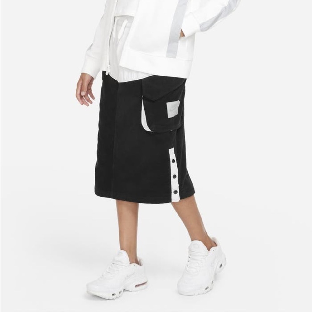 Nike Black & White Fleece Sporty Winter Skirt